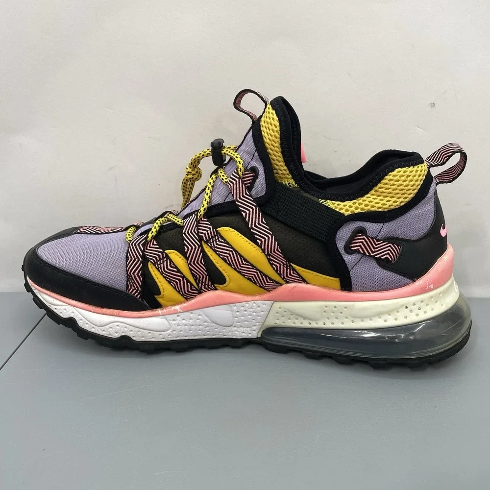 Nike Air Max 270 Bowfin Sneakers Shoes Hiking Outdoor Purple Yellow Mens 12